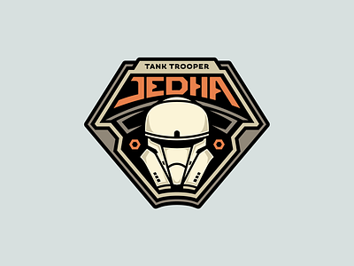 Rogue One: Tank Trooper badge design design illustration star wars storm trooper