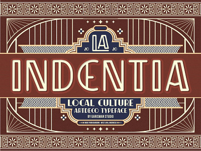 Indentia - Artdeco Typeface