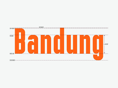 Bandung Text in Basic Typeface anatomy basic condensed font font fonts geometrical ligature monochrome orange sans serif font type typedesign typography