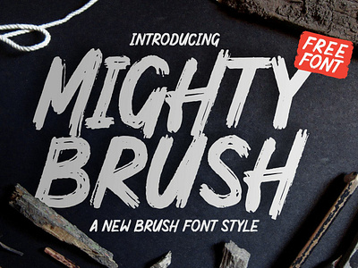 Mighty Brush Font bold brush brush font classy cool cursive dry brush fashion hipster ink inked modern poster print printed script smooth street stylish urban