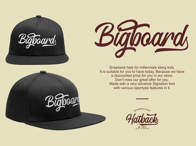 Bigboard Caps caps font duo fontinuse fonts collection free fonts mockup newfonts snapback