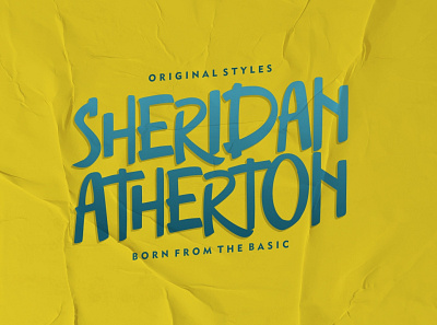 Sheridan Atherton Logo branding font font awesome font design font family fonts free fonts handlettering logo typography