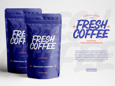 Fresh Coffee Packaging branding coffee font font awesome font design font family fonts free fonts handlettering labels logo packaging packaging design typography