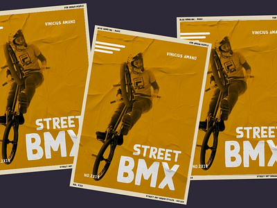 Street BMX Poster - Black Ground Font