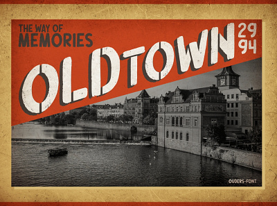 Oldtown Poster font font design fonts free fonts handlettering logo poster poster art poster design retro poster town poster typography vintage poster