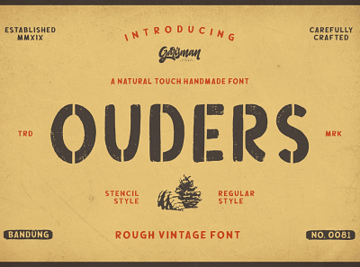 Ouders Typeface branding font font awesome font design font family fonts free fonts handlettering logo typography