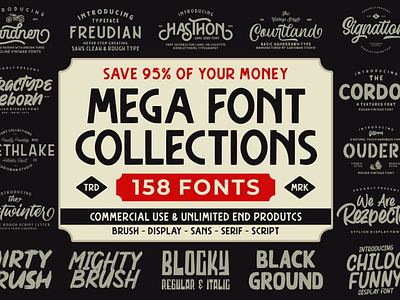 THE MEGA FONT COLLECTIONS
