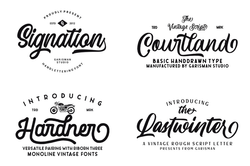 THE MEGA FONT COLLECTIONS by Garisman Std. on Dribbble