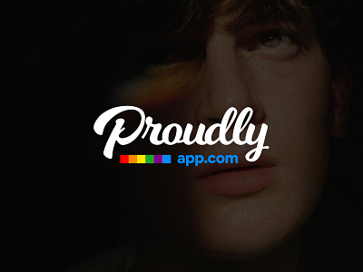 Proudly App logo & branding app branding design graphic identity logo mark minimal mobile