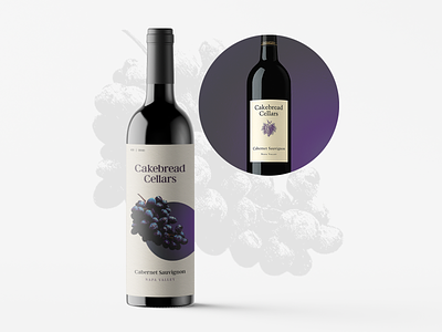Cakebread Cellars label redesign branding design graphic redesign wine label