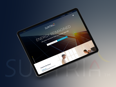 Suntria Solar branding design digital graphic design ui ux web website