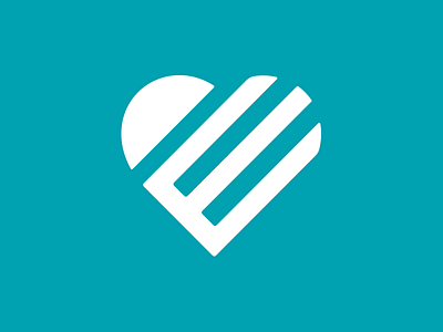 Heart Effect design graphic heart icon logo mark