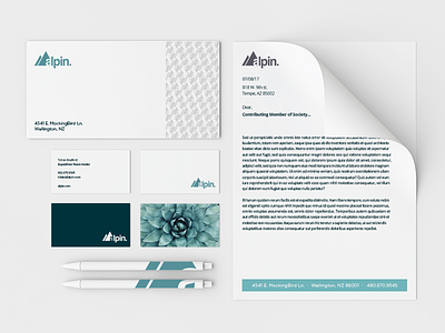 Alpin Brand Identity brand branding collateral desktop digital font identity system type ui user experience ux webpage