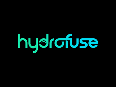 Hydrofuse branding design graphic icon identity logo