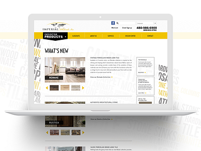 Imperial Wholesale digital landing page ui user experience ux webpage