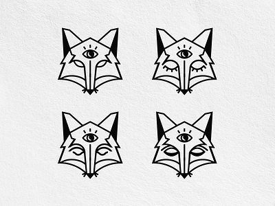 Fox Logo Variations branding design graphic icon identity logo mark