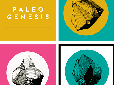 Paleo Genesis Poster Project design exhibit graphic identity logo poster