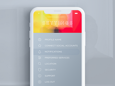 Daily UI - Settings #007 daily ui design digital graphic mobile sign up ux