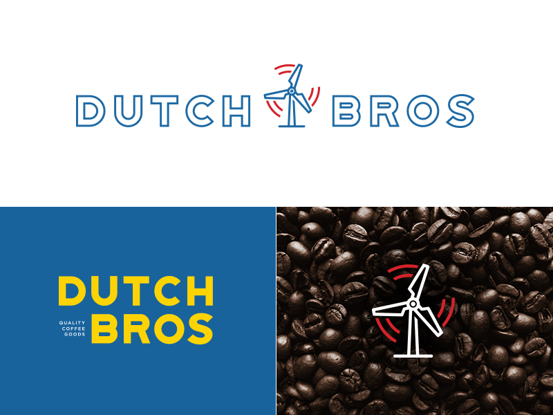 Dutch Bros logo evolution by Toby Riley on Dribbble