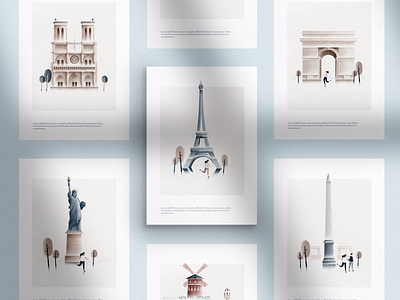 Paris illustrations illustration illustrator photoshop