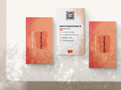 Business Card Mockup for mingmorsels branding business business card design illustration logo mockup