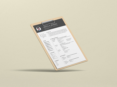 Resume Design design graphic design mockup print resume