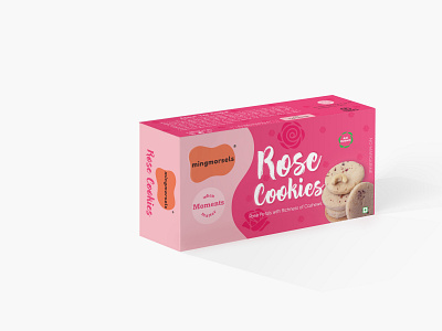 Rose Cookie Box Mockup branding business design illustration logo mockup package design vector