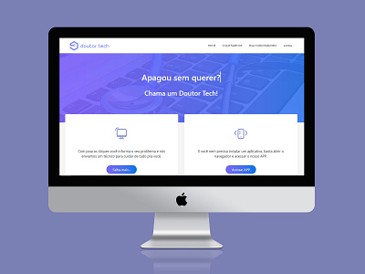 Website Doutor Tech app ui ux web