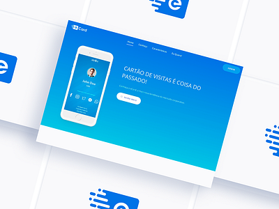 Website Meu eCard layout startup ui ux design website