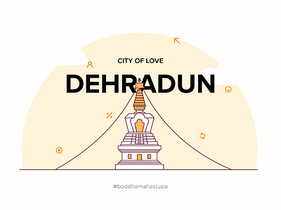 #2 Dehradun / Illustration eventbranding graphic design icons illustration inspiration line art minimal monuments sketching vector