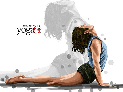 Editorial illustrations#1 - Magazine Yoga&I art direction graphics illustration photoshop