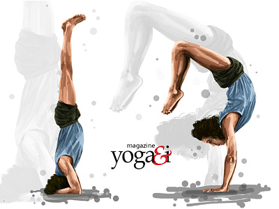 Editorial illustrations #1 Magazine Yoga & I. art direction graphics illustration photoshop