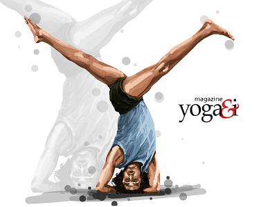 Editorial illustrations#1 Magazine Yoga&I art direction graphics illustration photoshop