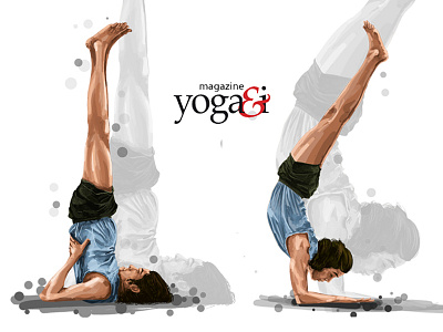 Editorial illustrations#1 Magazine Yoga&I art direction graphics illustration photoshop