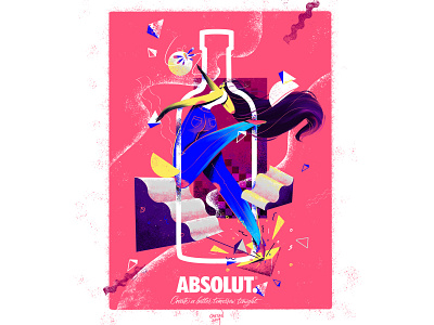My entry for @absolutvodka #absolutcompetition advertising art direction branding design direction graphics illustration photoshop vector