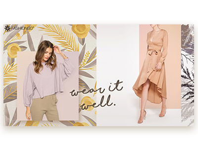 Fashion Banner Design banner branding fashion graphic design illustration layout photoshop visual visual design