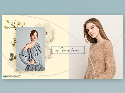 Fashion Banner Design banner branding fashion graphic design illustration layout photoshop visual visual design