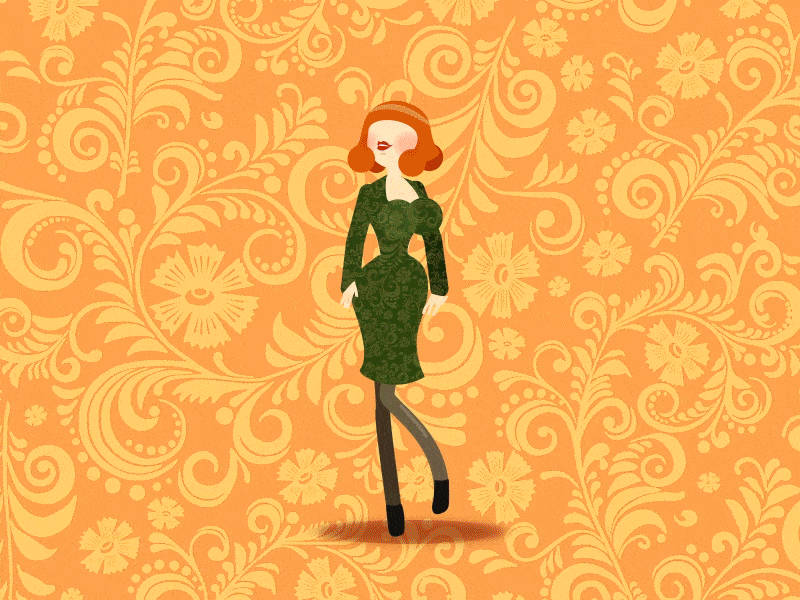Top Model after effects animation character design fashion gif illustration motion motion graphics visual design woman