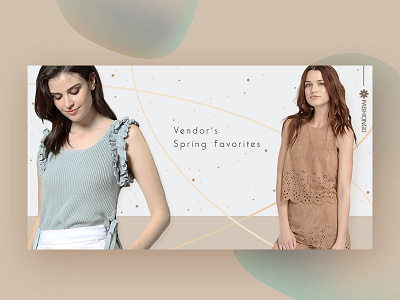 Fashion Banner Design banner branding design earthy fashion flat minimal type visual design web