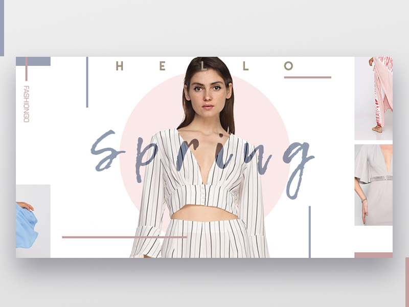  Fashion Banner Design  by Jin Zhang on Dribbble