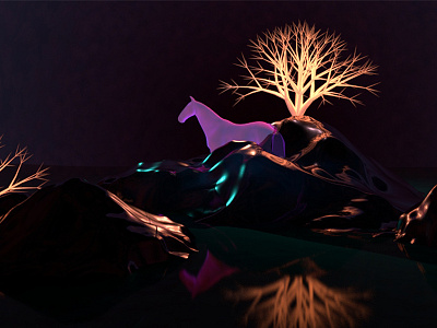 Pony_|| 3d animal art artwork design digital illustration maya photography visual design