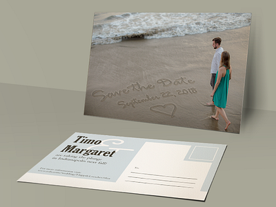 Save the Date beach invite print sand save the date wedding