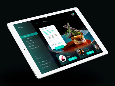 App for restaurant menu interface ui ux