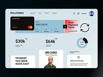 Payment Homepage ui ux website