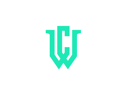 Chris Wheeler brand c green initials logo minimalistic mint monogram producer simple w