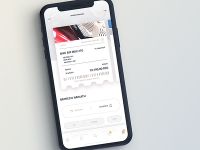 BuzzApp Receipt page adidas checkout design interactive mobile nike shoes simple sneakers ui user ux