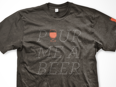 Reflective Beer Tee beer reflective ink tshirt typography
