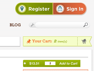 Geo-Local Shopping Site v1-r2 buttons ecommerce icons typography