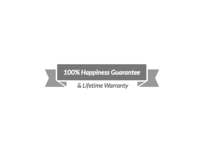 Happiness Guarantee badge guarantee happiness typography