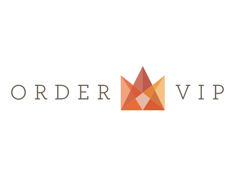 OrderVIP Logo luxury royalty crown logo mark logo mark